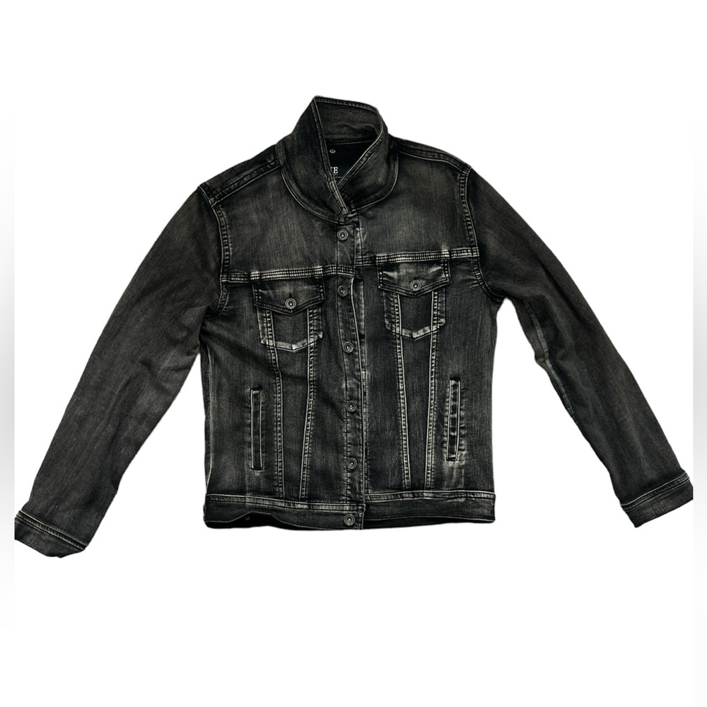 black jean jacket